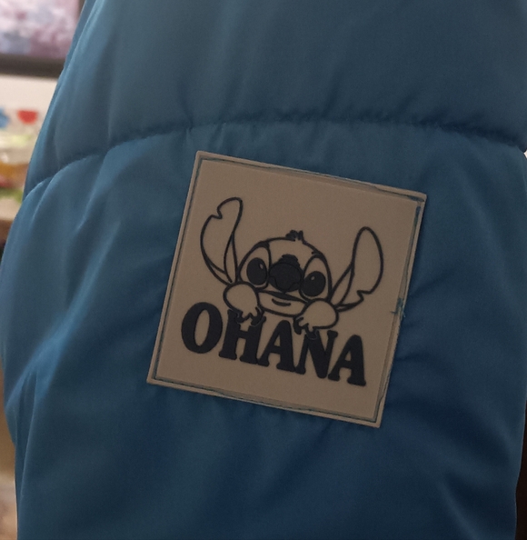 Disney Exclusive STITCH Women's Blue Puffer Jacket, size M, New 💖 No Tags - Picture 7 of 15